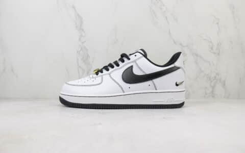 耐克Nike Air Force 1 Low纯原版本空军一号低帮AF1布鲁克林白黑板鞋 莆田天花板AF1 货号：CT2585-001