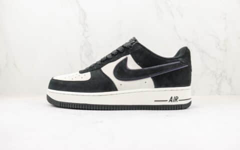 耐克Nike Air Force 1纯原版本空军一号低帮AF1黑白麂皮板鞋 莆田天花板AF1 货号：MX0820-502