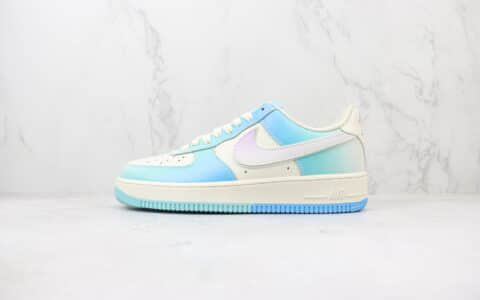 耐克Nike Air Force 1 Low纯原版本空军一号低帮AF1蓝紫渐变扎染板鞋 莆田天花板AF1 货号：DB3301-333