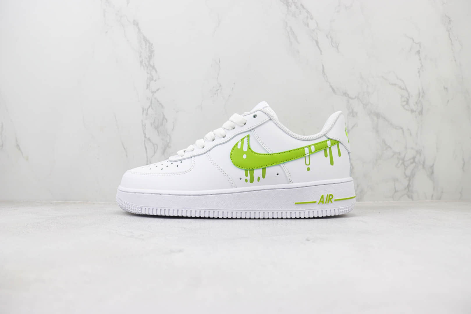 耐克Nike Air Force 1'07 Low纯原版本空军一号低帮AF1白绿板鞋 莆田耐克工厂 货号：CW2288-009