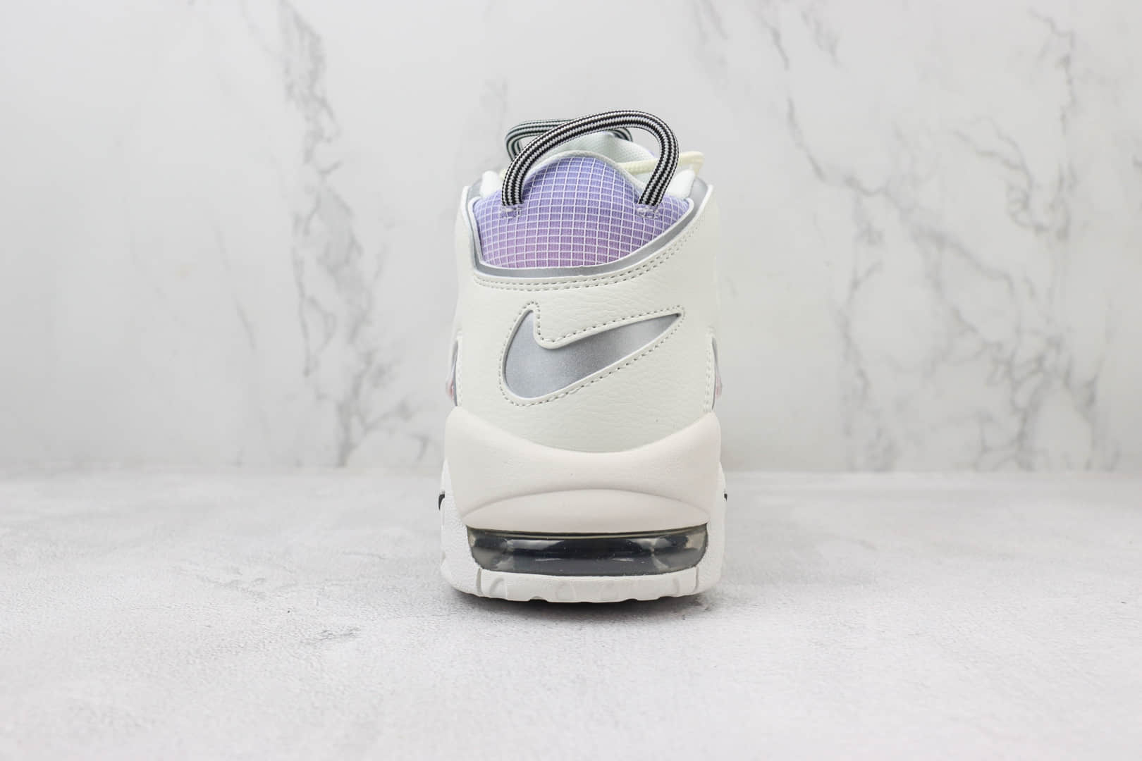 耐克Nike Air More Uptempo纯原版本皮蓬大AIR粉紫渐变复古篮球鞋 莆田耐克货源 货号：DR9612-100