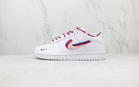 耐克Parra x Nike SB Dunk Low纯原版本低帮SB Dunk裸眼3D彩钩板鞋 莆田耐克货源 货号：CN4504-100