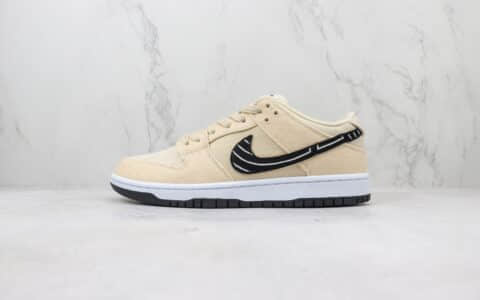 耐克Albino &Preto x Nike SB Dunk Low“Pearl White”纯原版本低帮SB Dunk撕撕乐米杏黑滑板鞋 莆田耐克货源 货号：FD2627-200