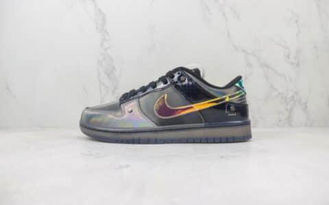 耐克Nike Dunk Low “Hyperflat”纯原版本低帮Dunk镭射炫彩黑灰板鞋 莆田天花板Dunk 货号：FV3617-001