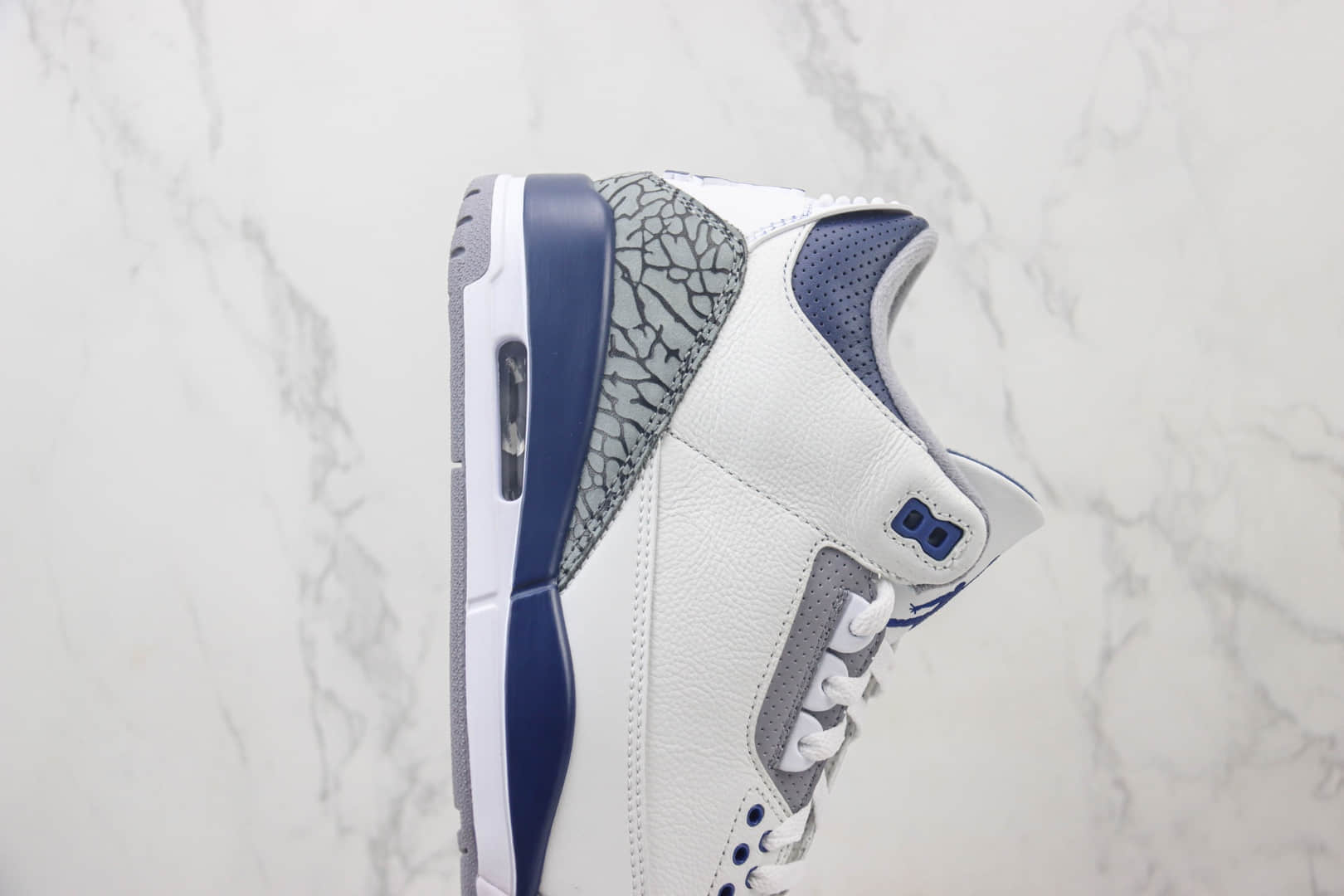 乔丹Air Jordan 3 “Midnight Navy”纯原版本AJ3午夜蓝篮球鞋 莆田AJ货源 货号：CT8532-140