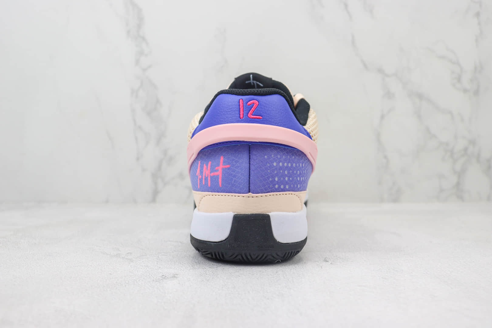耐克Nike JA1纯原版本莫兰特一代粉蓝色实战篮球鞋 莆田耐克工厂 货号：DX2294-802