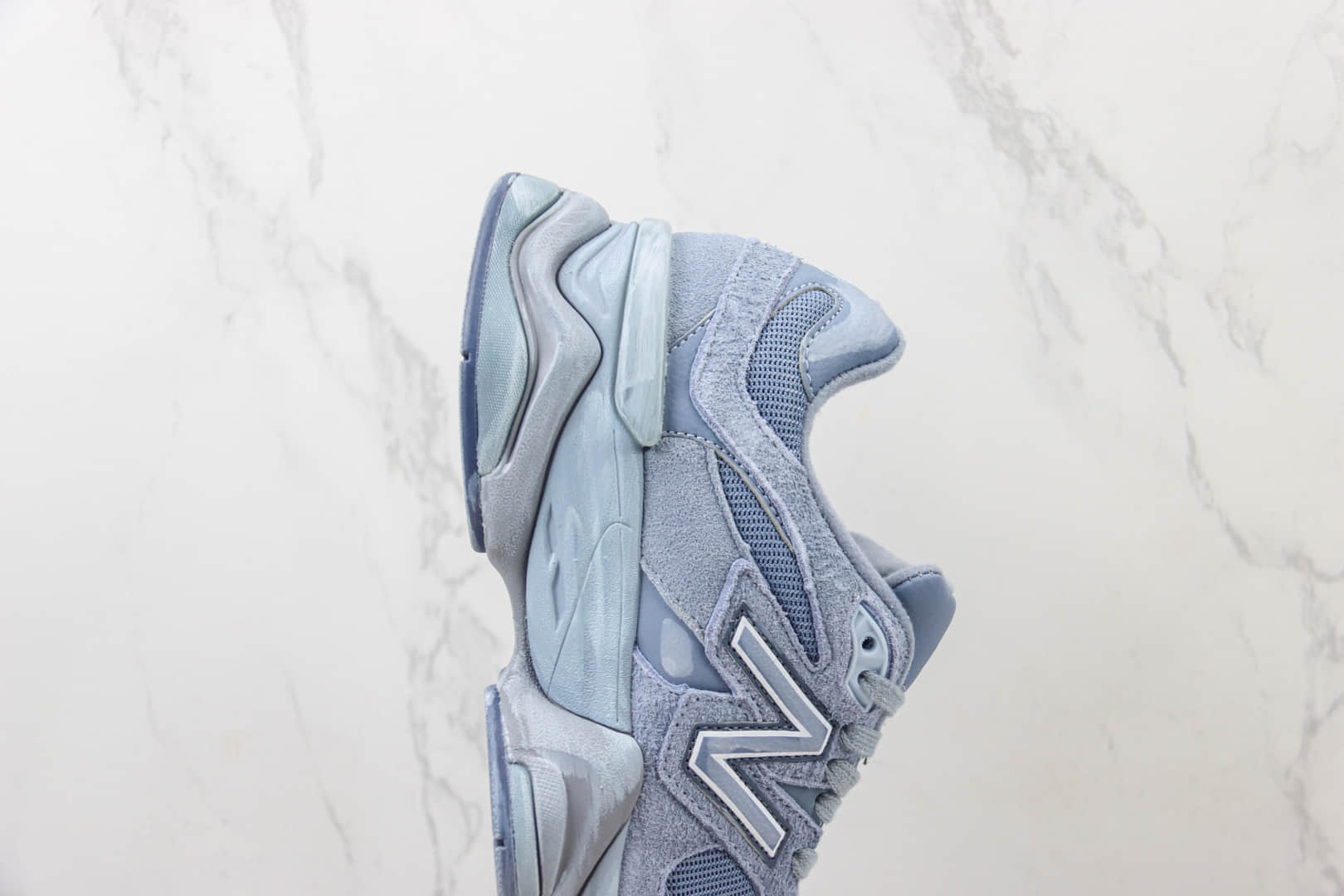 新百伦New Balance 9060纯原版本NB9060灰蓝色复古跑鞋 莆田新百伦货源 货号：U9060IB