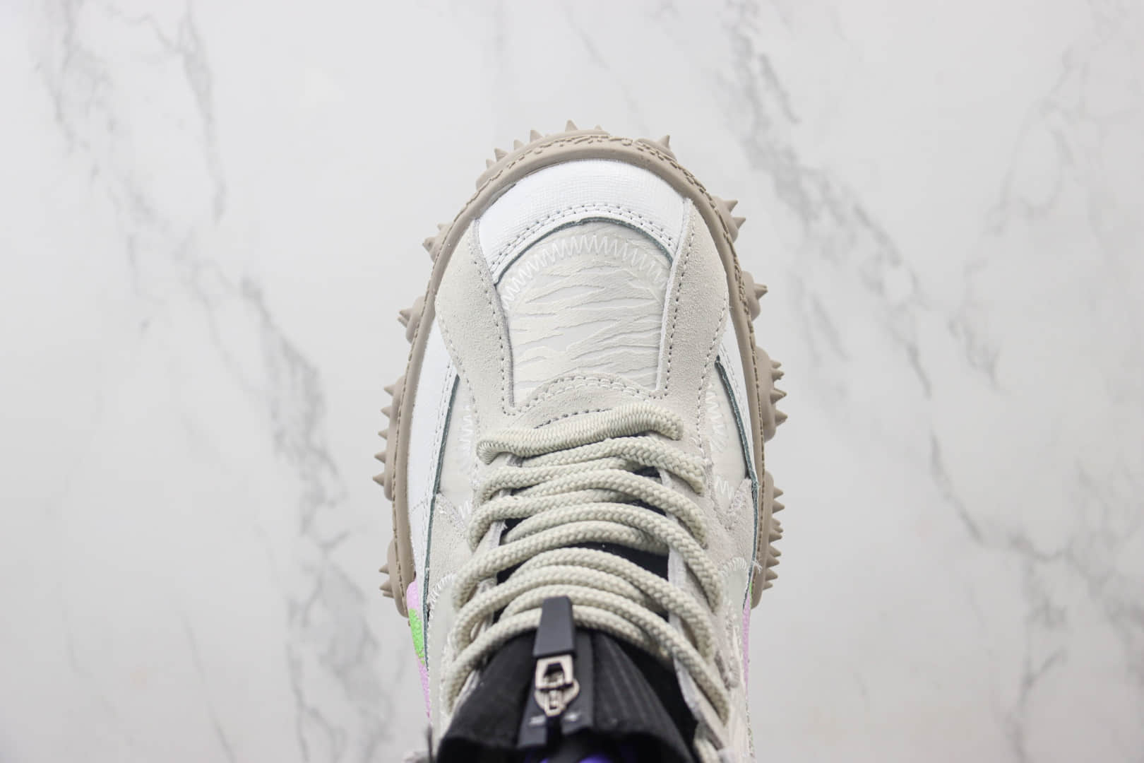 耐克Nike Air Terra Forma x Off-White纯原版本OW联名灰白户外登山鞋 莆田耐克代理 货号：DQ1615-100