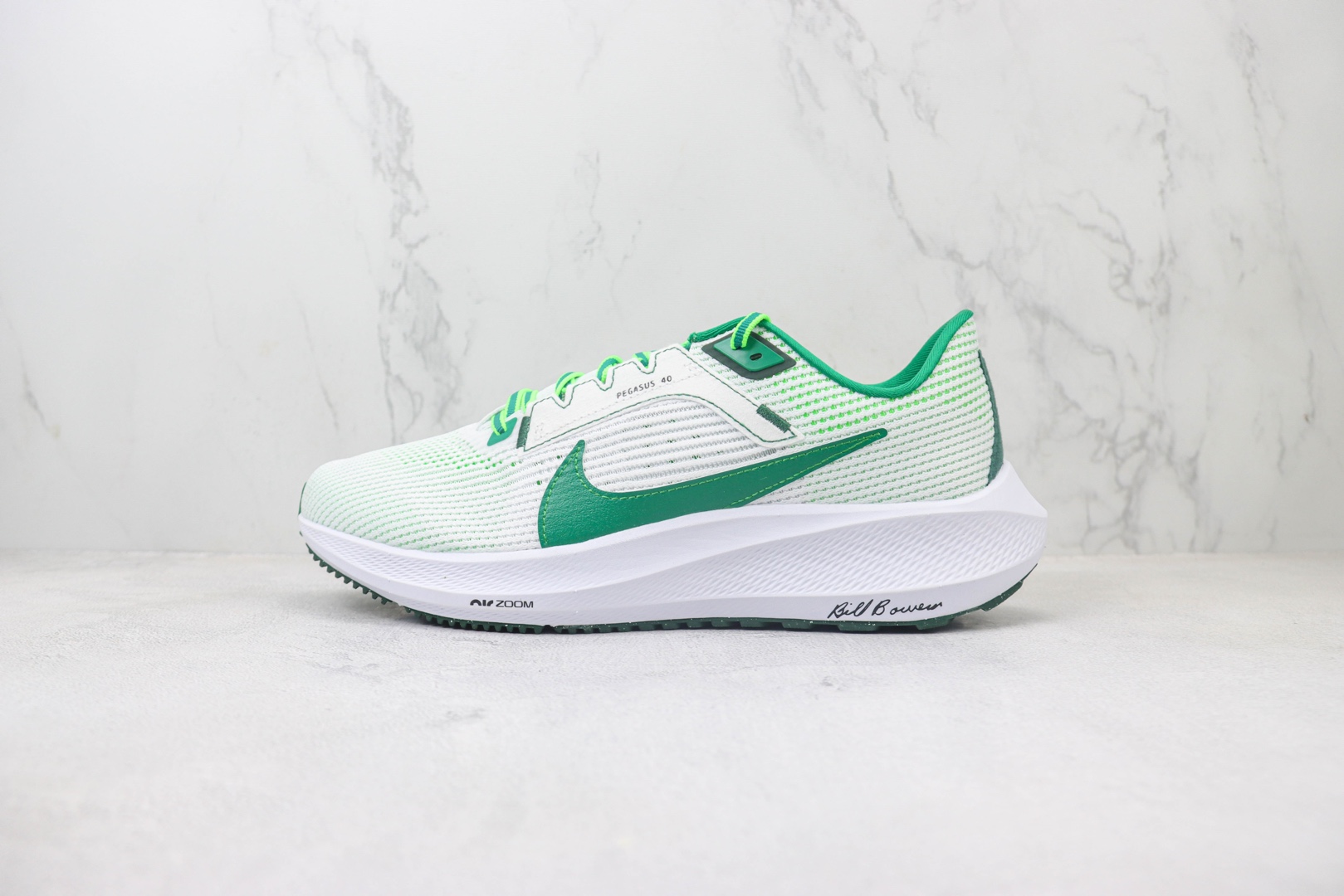 耐克Nike Air Zoom Pegasus 40纯原版本飞马40代白绿色针织跑鞋 莆田耐克货源 货号：FJ0329-100