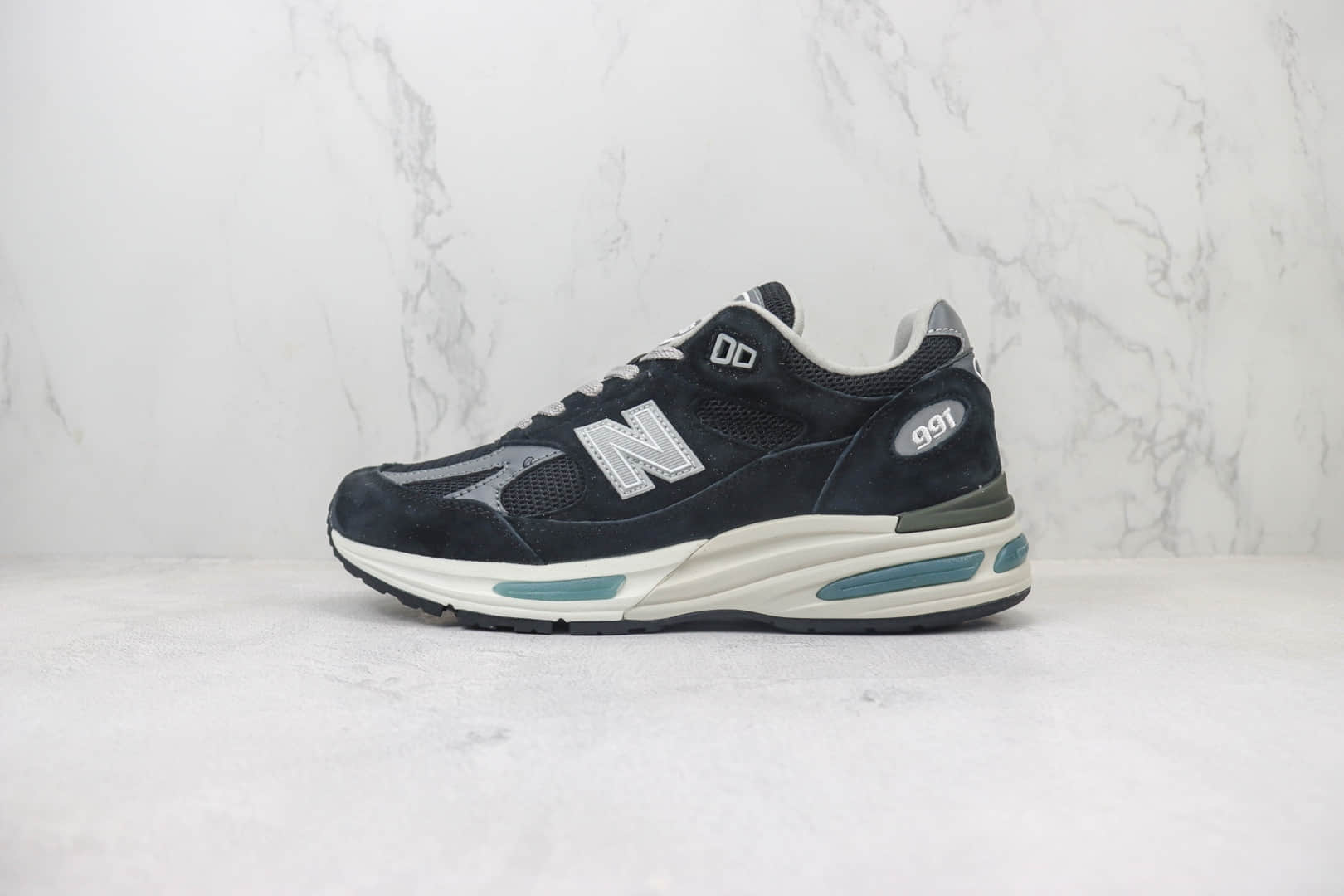 耐克New Balance 991纯原版本英产NB991黑色复古跑鞋 莆田耐克工厂 货号：U991BK2