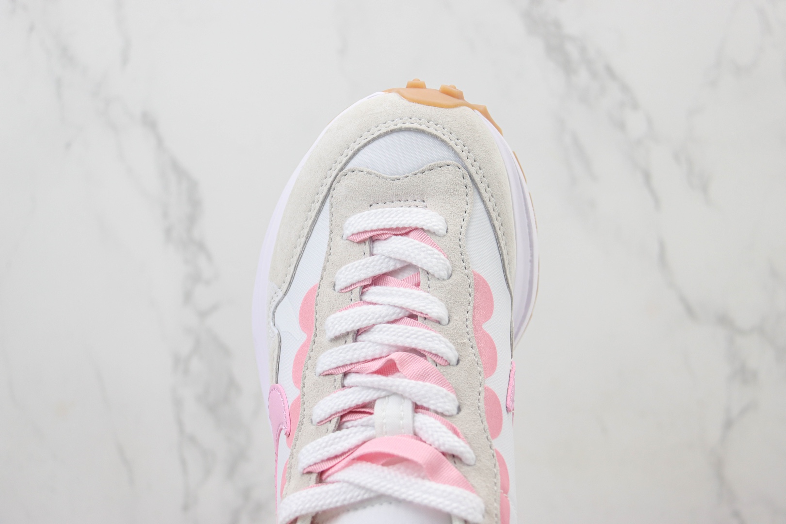 耐克Sacai x Nike VaporWaffle 3.0纯原版本华夫3.0白粉色走秀鞋 莆田耐克货源 货号：DD1875-116