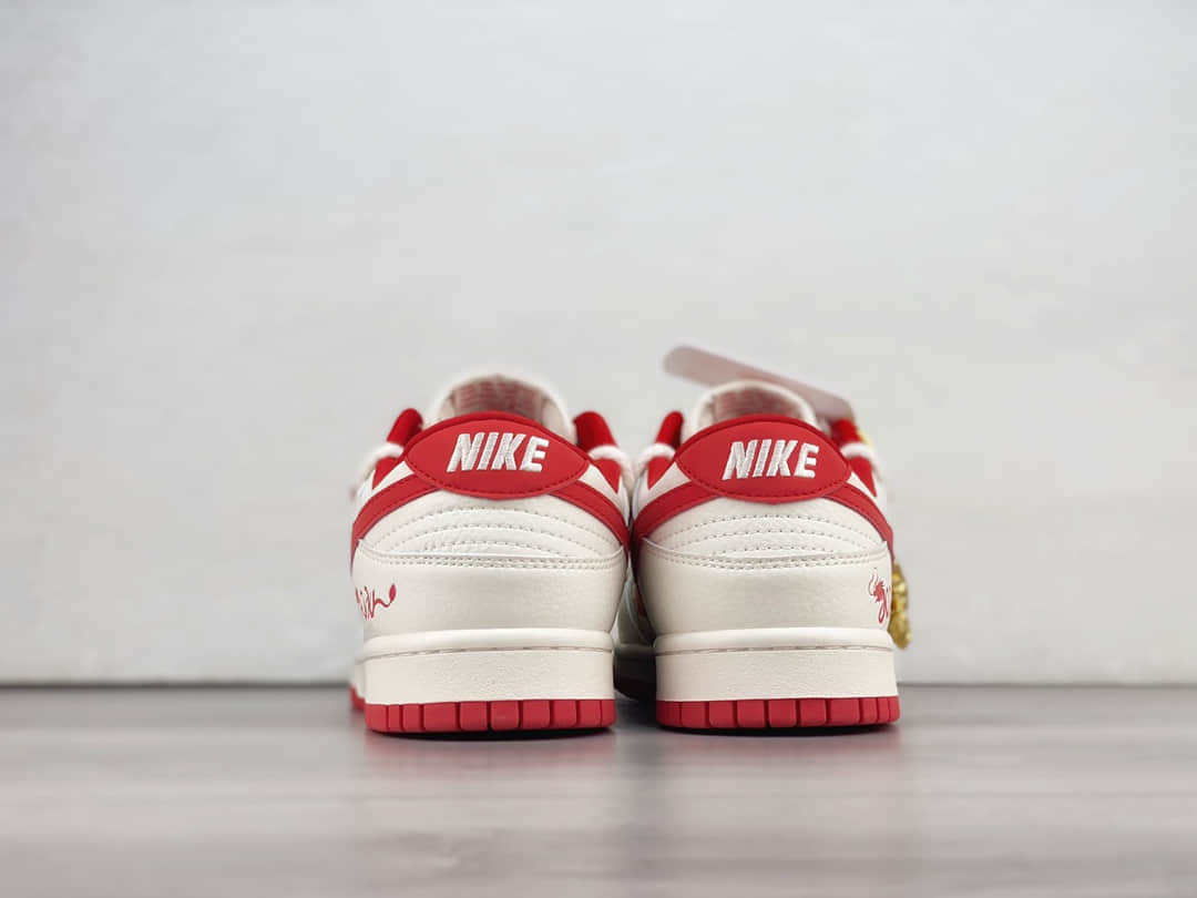 耐克Nike SB Dunk Low纯原版本LV联名SB Dunk中国红绑带低帮板鞋 莆田耐克代理 货号：SJ2068-228