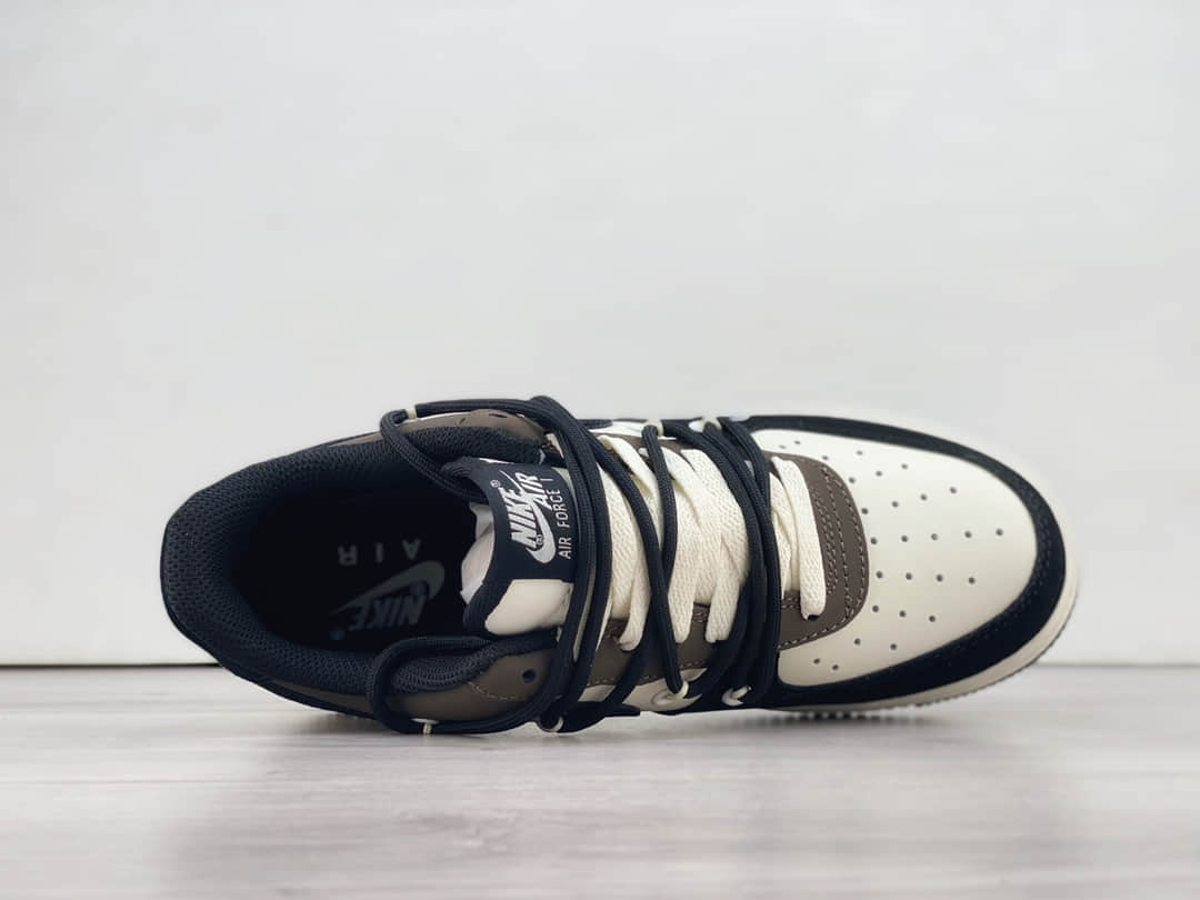 耐克Kaws x Nike Air Force 1'07 Low纯原版本Kaws联名空军一号AF1黑白棕低帮绑带板鞋 莆田复刻鞋 货号：KS6869-888