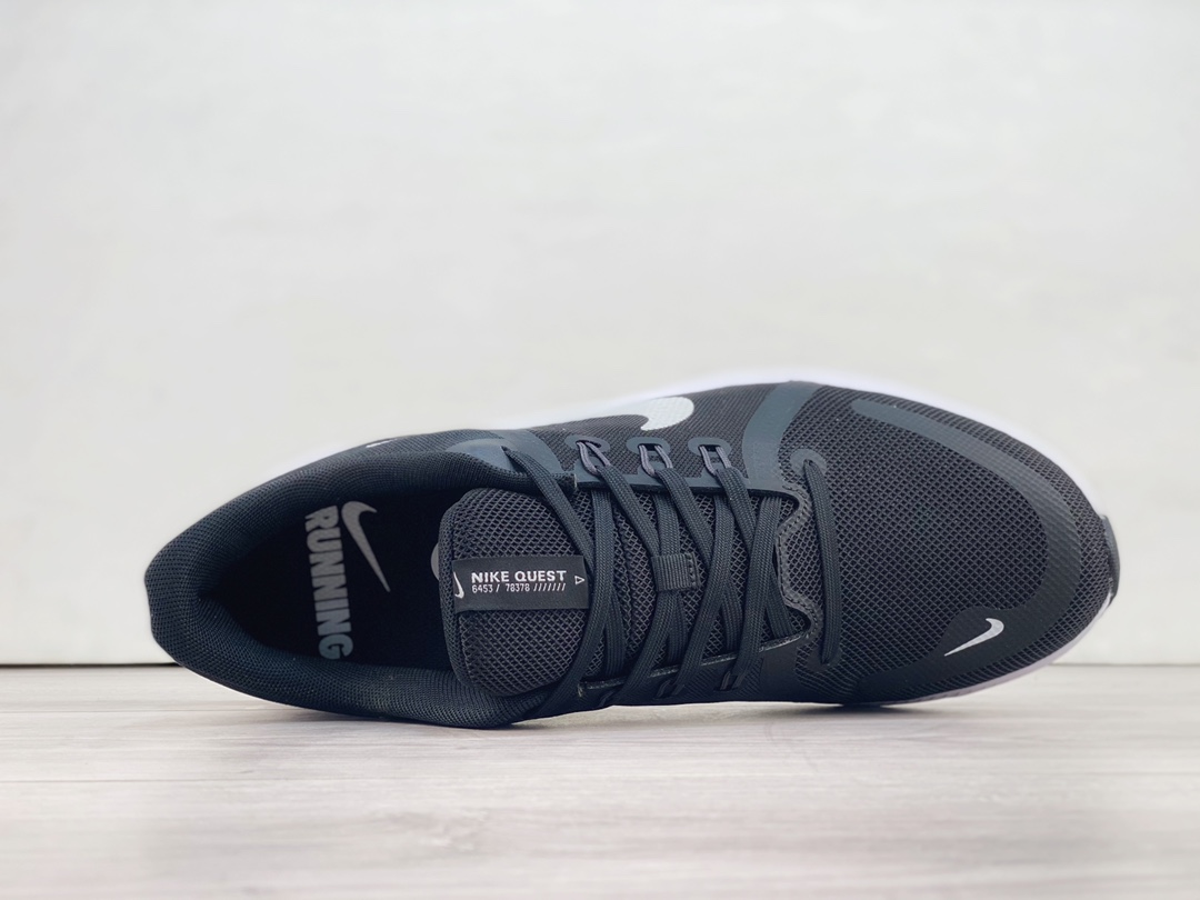 耐克Nike Zoom Quest 4纯原版本极致4代黑色网面透气跑鞋 莆田耐克货源 货号：DA1105-006