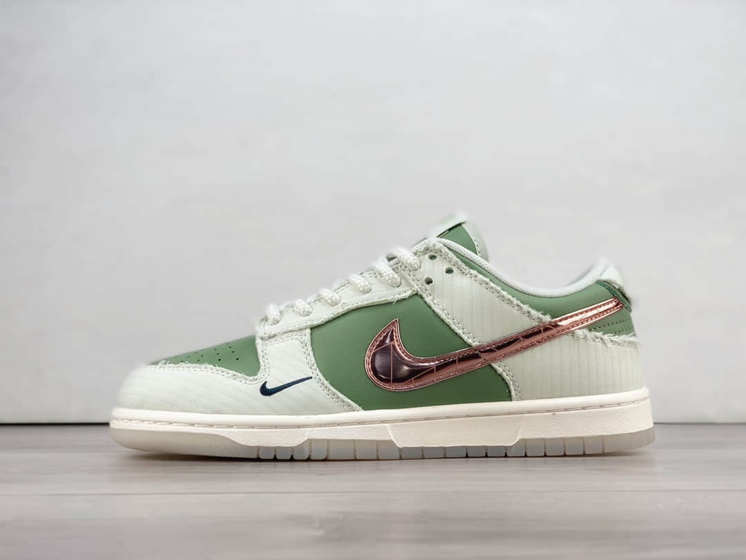 耐克Kyler Murray x Nike Dunk Low“Be 1 of One”纯原版本低帮Dunk橄榄金属玫瑰金钩板鞋 莆田耐克货源 货号：FQ0269-001