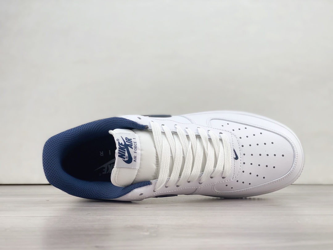 耐克Nike Air Force 1 ‘07 Low纯原版本空军一号AF1白蓝色低帮板鞋 莆田耐克货源 货号：FV5948-104