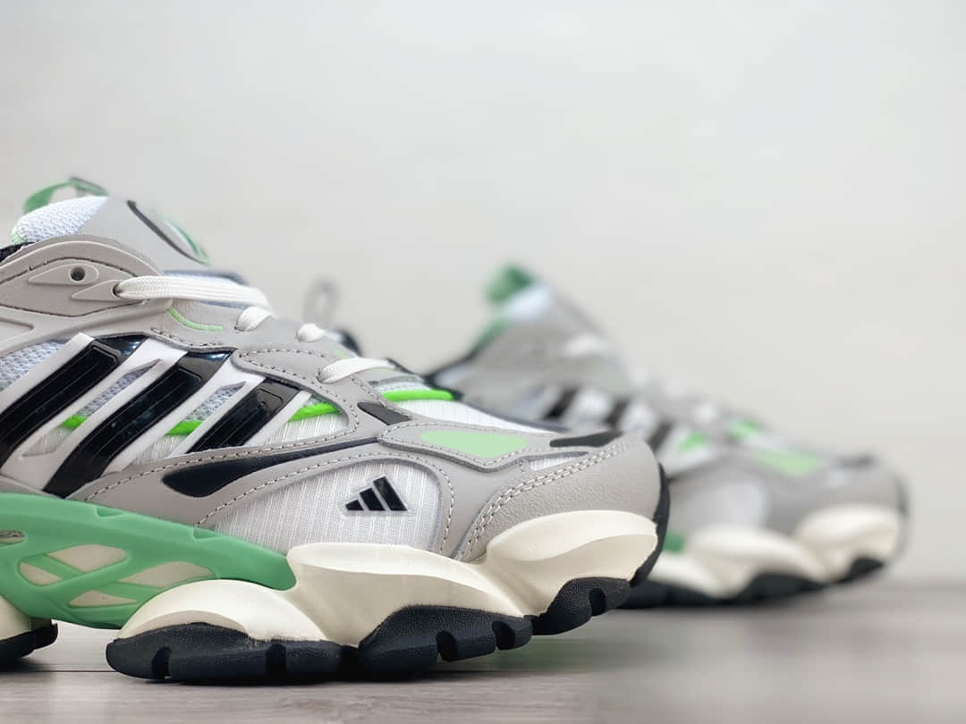 阿迪达斯adidas Vento XLG Deluxe纯原版本灰绿色复古老爹鞋 莆田阿迪达斯货源 货号：IH7800