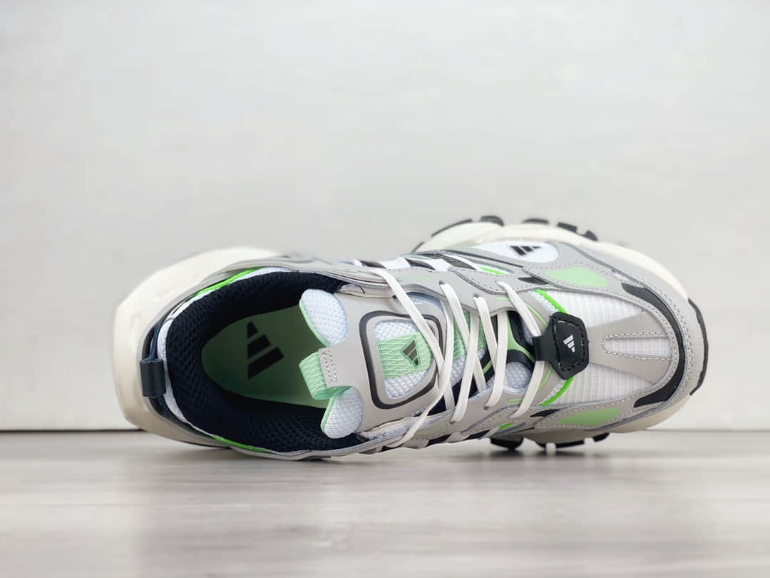 阿迪达斯adidas Vento XLG Deluxe纯原版本灰绿色复古老爹鞋 莆田阿迪达斯货源 货号：IH7800