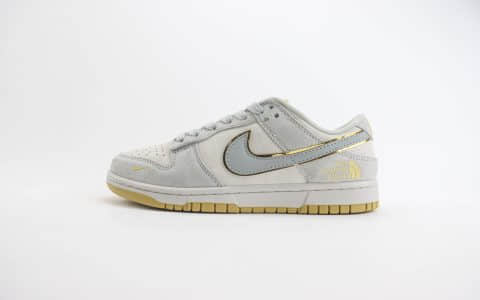 耐克The North Face x CDG x Nike Dunk Low纯原版本北面CDG联名Dunk浅灰兰板鞋 莆田耐克货源 货号：DQ1098-337