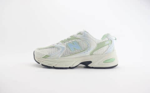 新百伦New Balance 530纯原版本NB530白绿色复古跑鞋 莆田新百伦货源 货号：MR530ZO