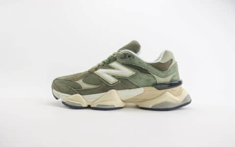 新百伦New Balance 9060纯原版本NB9060苔绿色慢跑鞋 莆田鞋代理 货号：U9060JG0