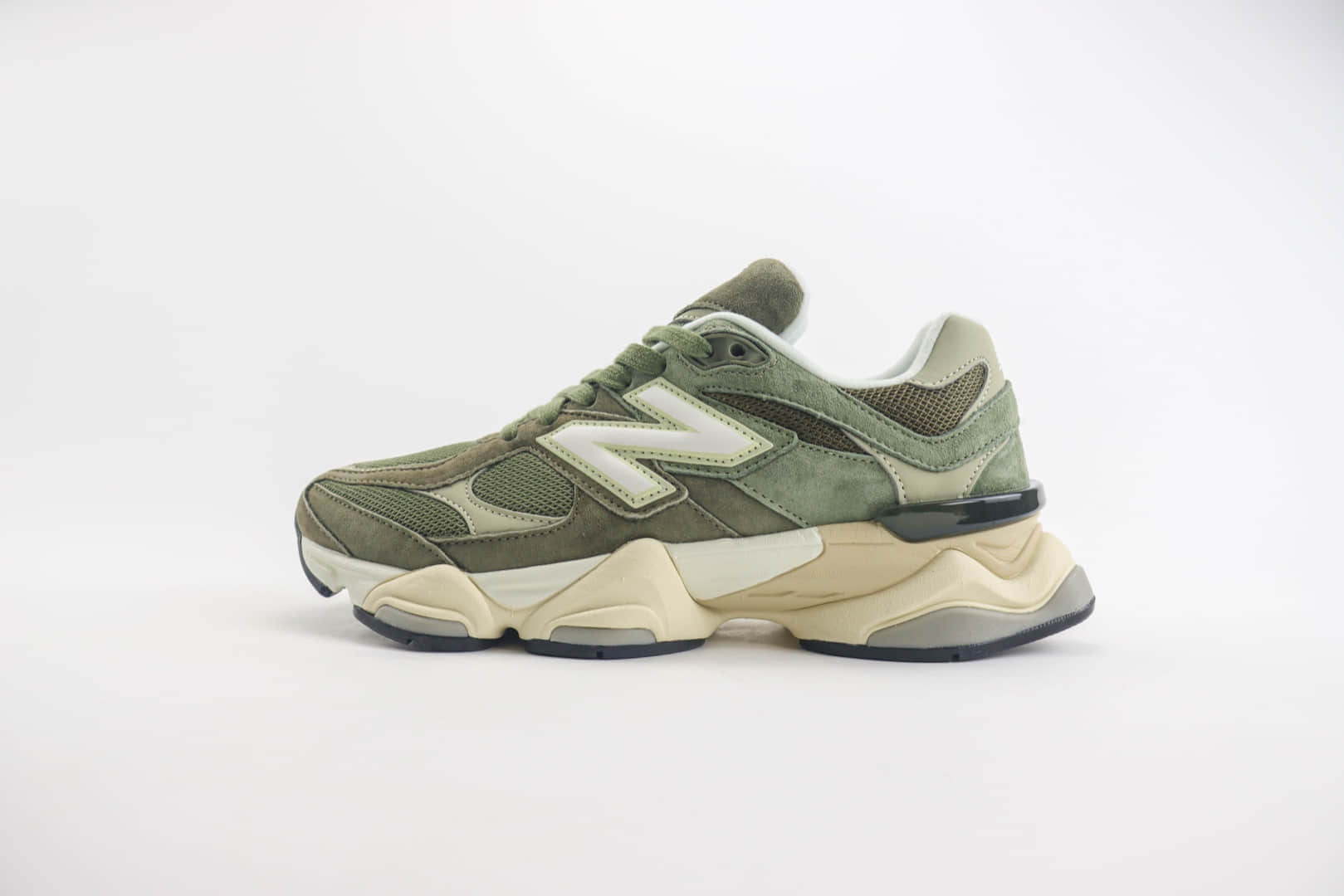 新百伦New Balance 9060纯原版本NB9060苔绿色慢跑鞋 莆田鞋代理 货号：U9060JG0