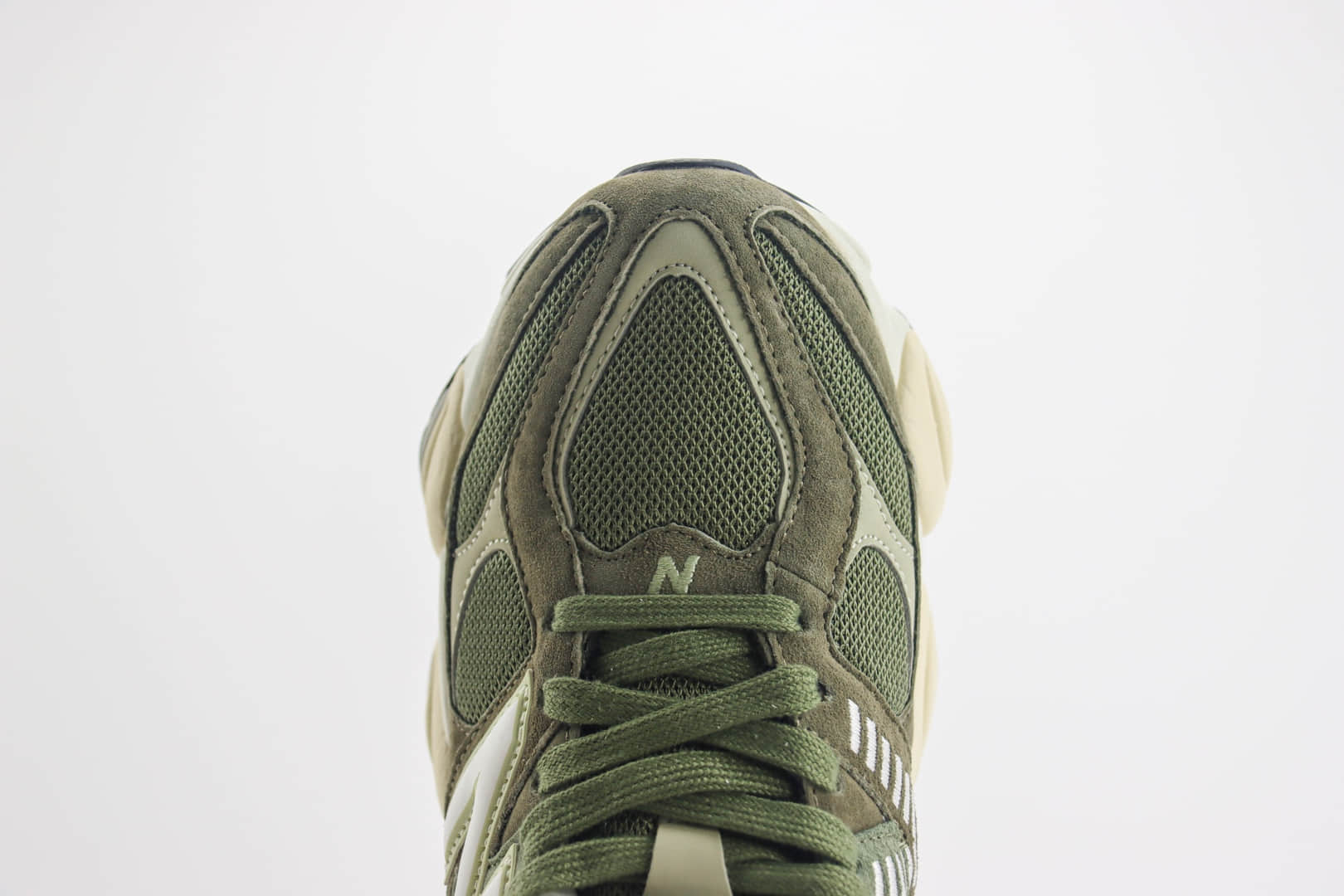 新百伦New Balance 9060纯原版本NB9060苔绿色慢跑鞋 莆田鞋代理 货号：U9060JG0