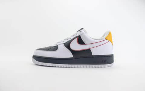 耐克Nike Air Force 1 Low纯原版本空军一号AF1黑白黄低帮板鞋 莆田耐克工厂 货号：KN2696-024