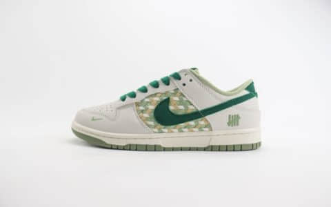 耐克Undefeated x Nike Dunk Low纯原版本UN联名Dunk白绿编织板鞋 莆田天花板Dunk 货号：DQ1098-359