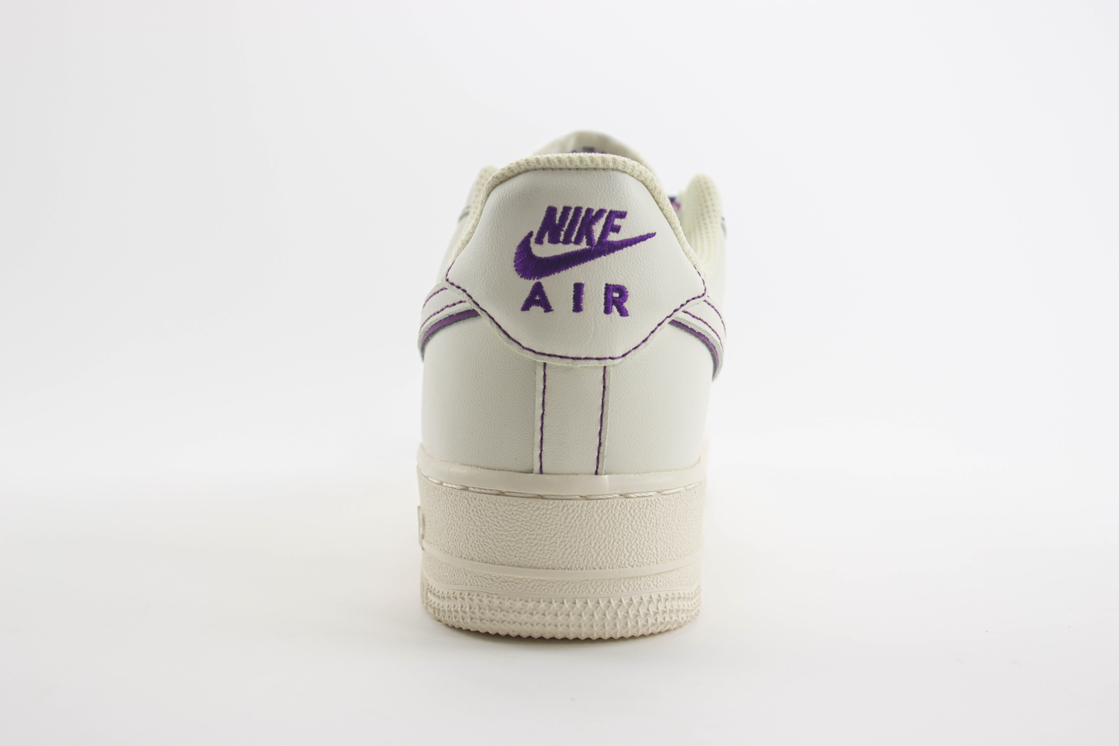 耐克Nike Air Force 1 Low纯原版本空军一号AF1白紫缝线低帮板鞋 莆田耐克批发 货号：315122-303
