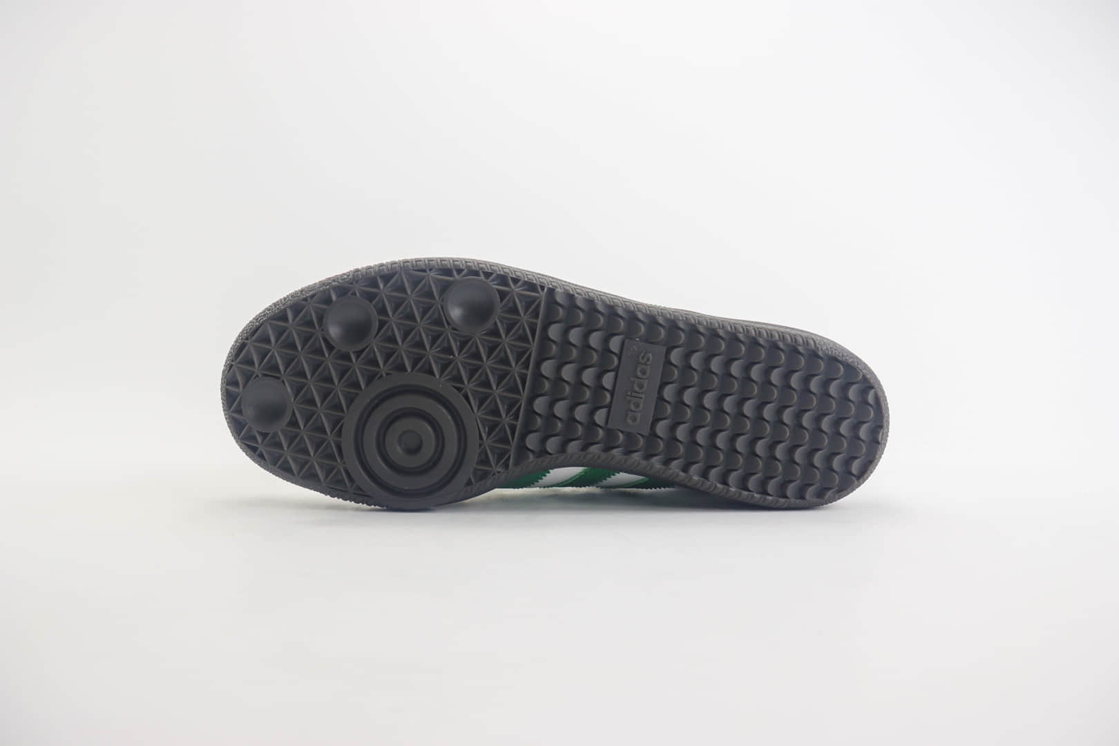 阿迪达斯adidas Originals Samba OG纯原版本三叶草桑巴白绿色德训鞋 莆田阿迪达斯货源 货号：IG1024