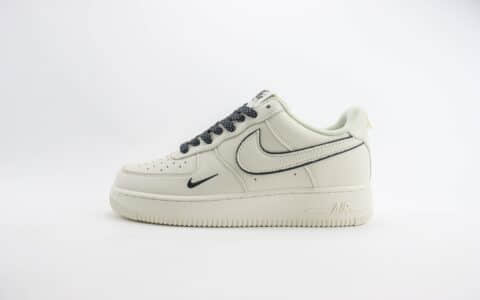耐克Nike Air Force 1 Low纯原版本空军一号AF1白黑3M反光板鞋 莆田耐克货源 货号：MJ0319-021