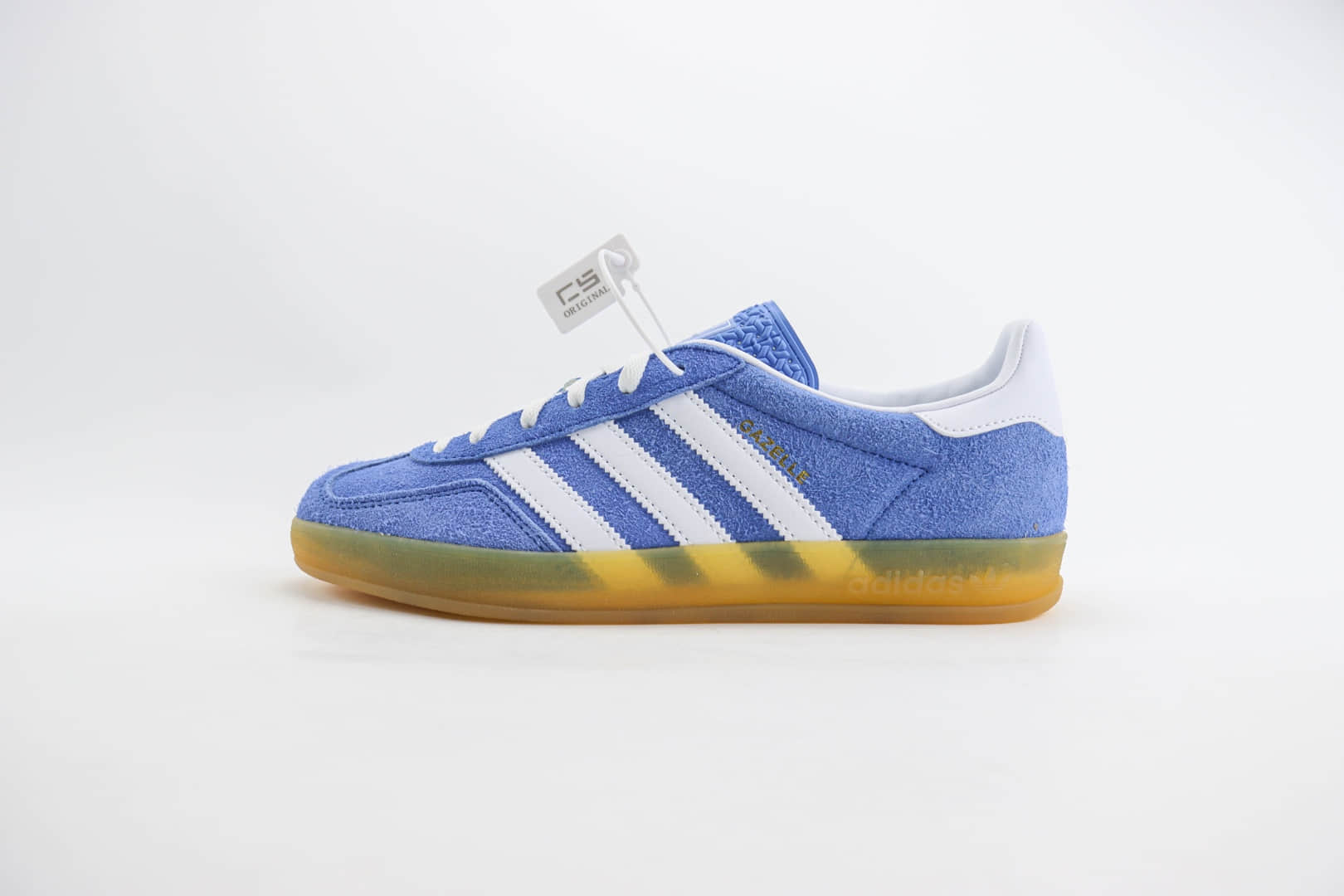 阿迪达斯adidas Original Gazelle Indoor Trainers纯原版本三叶草海蓝色德训鞋 莆田阿迪达斯货源 货号：HQ8717