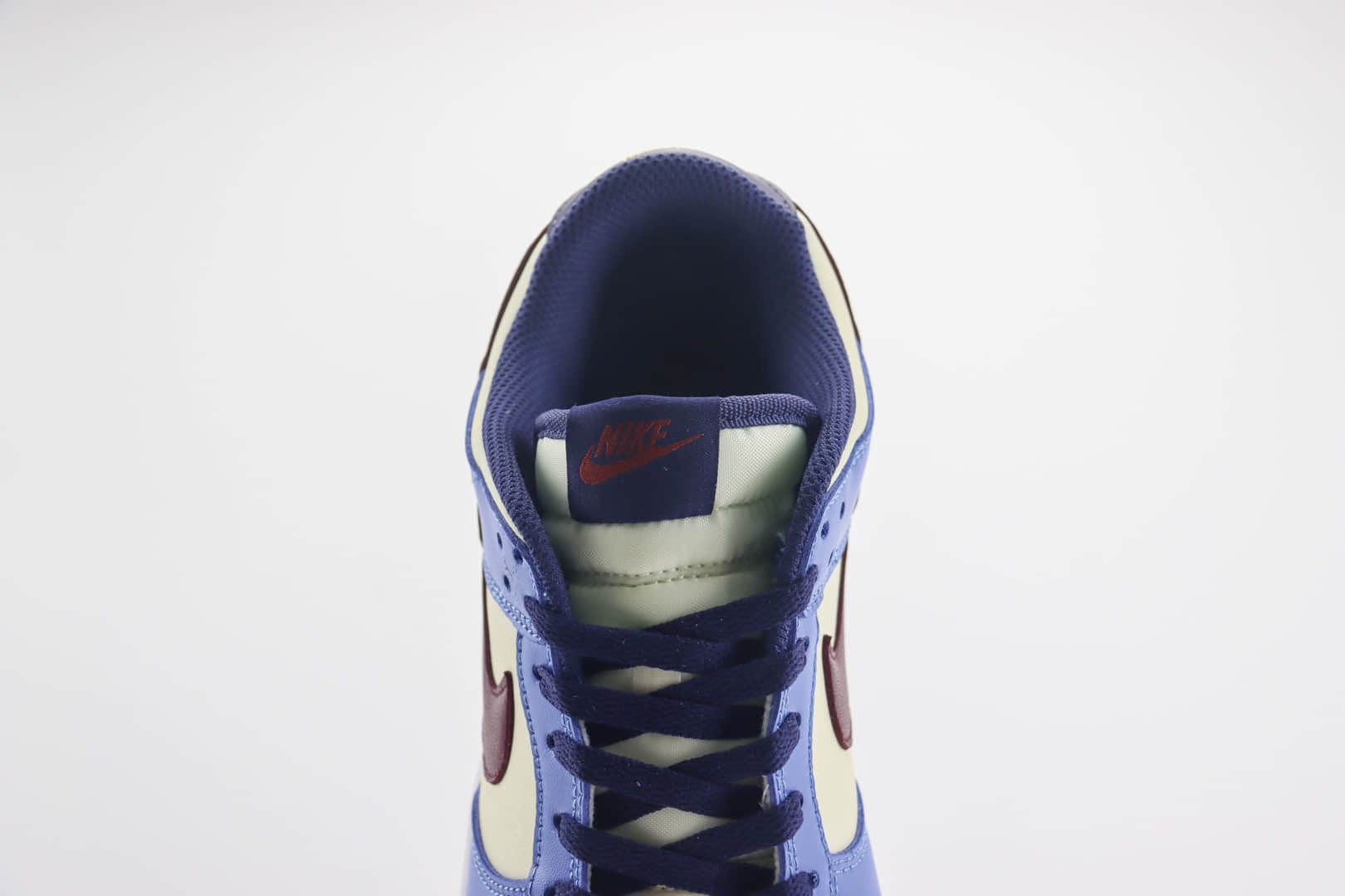 耐克Nike SB Dunk Low纯原版本低帮SB Dunk米白蓝酒红勾板鞋 莆田耐克代理 货号：FV8119-161
