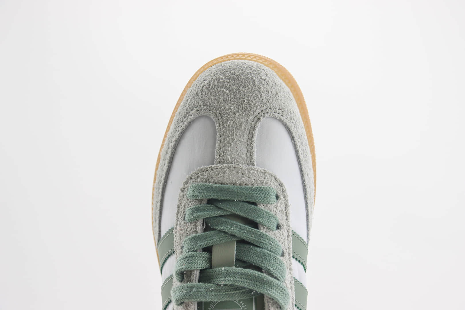 阿迪达斯adidas Samba OG纯原版本桑巴白绿色复古板鞋 莆田阿迪达斯货源 货号：ID0492