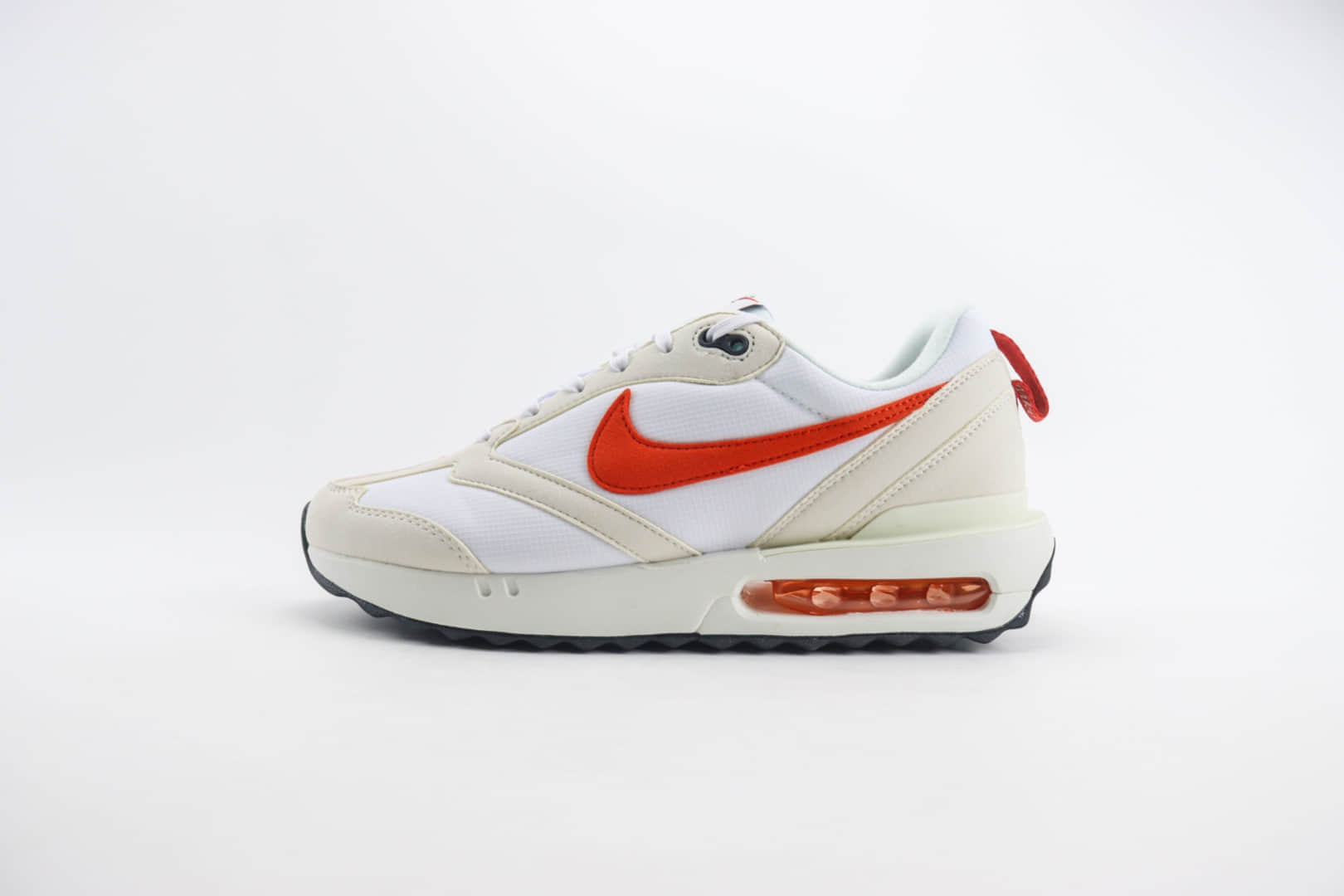 耐克Nike Air Max Dawn纯原版本黎明系列白灰红气垫慢跑鞋 莆田耐克货源 货号：DZ4441-100
