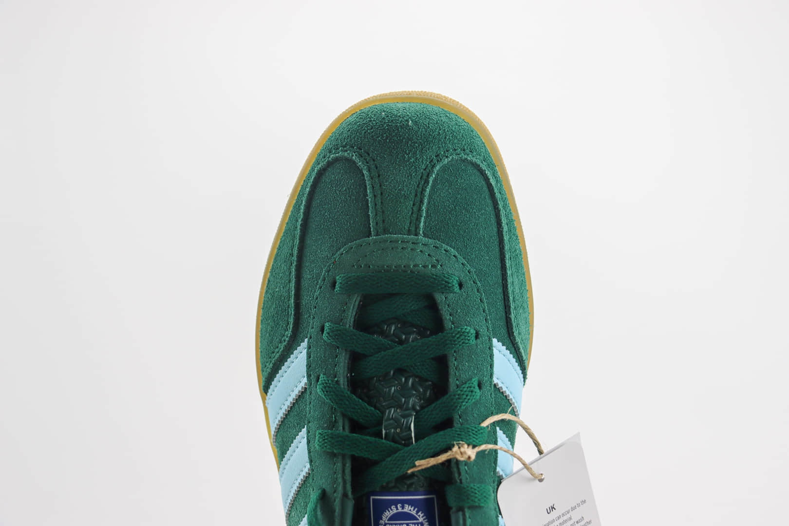 阿迪达斯adidas Original Gazelle Indoor Trainers纯原版本绿色生胶德训鞋 莆田阿迪达斯货源 货号：IG9979