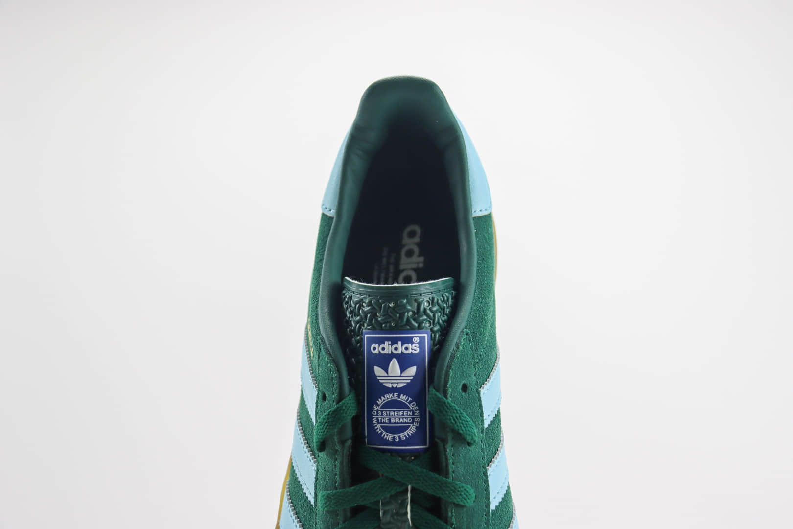 阿迪达斯adidas Original Gazelle Indoor Trainers纯原版本绿色生胶德训鞋 莆田阿迪达斯货源 货号：IG9979