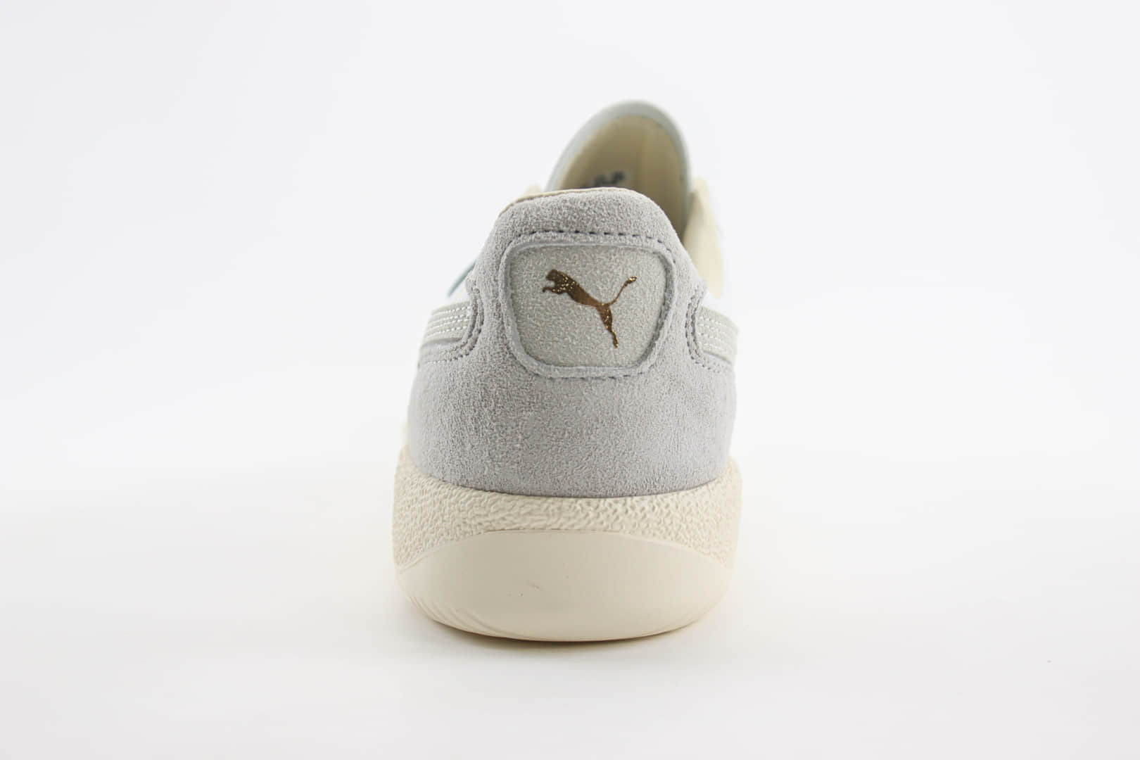 彪马PUMA Palermo Leather纯原版本巴勒莫系列白灰色德训鞋 莆田彪马货源 货号：396464-02