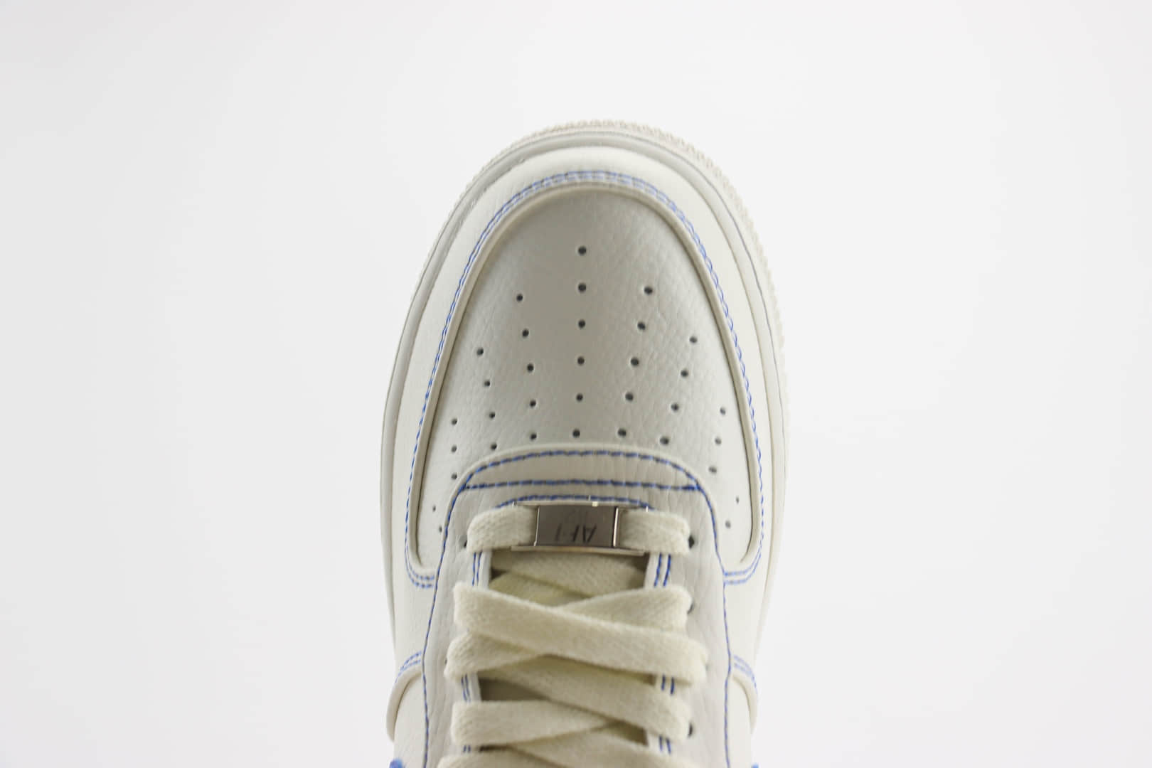 耐克VLONE x Nike Air Force 1 Low纯原版本空军一号AF1白蓝刺绣缝线板鞋 莆田耐克货源 货号：AA5360-011