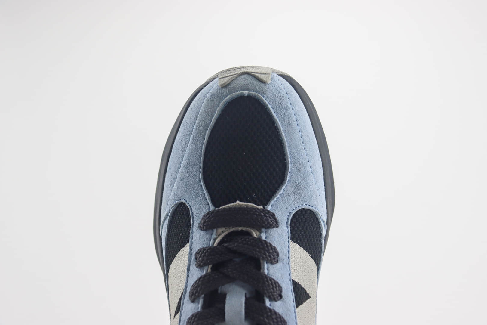 新百伦New Balance Warped Runner纯原版本黑蓝色NB复古解构老爹鞋 莆田新百伦货源 货号：UWRPDFSB