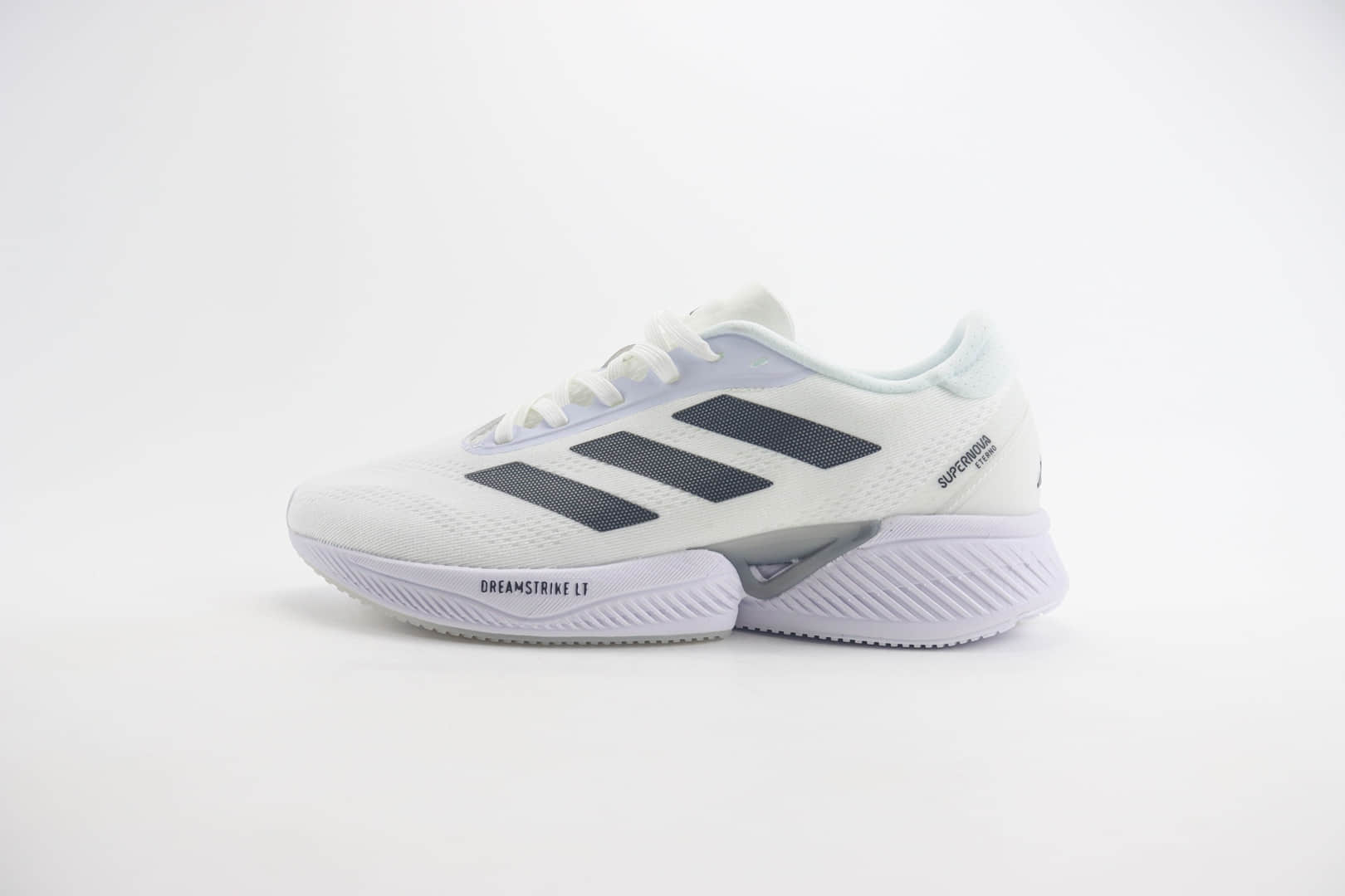 阿迪达斯adidas Superstar Eterno纯原版本白黑色透气轻跑鞋 莆田阿迪达斯货源 货号：IH0439