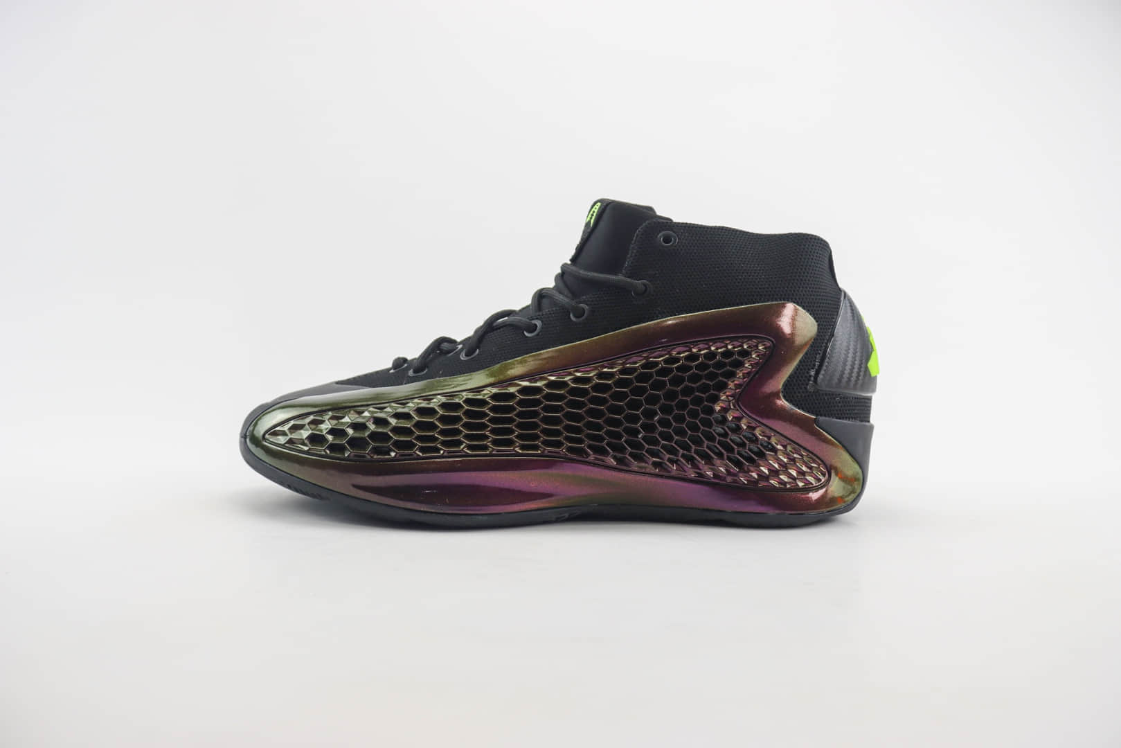 阿迪达斯adidas Anthony Edwards纯原版本安东尼·爱德华AE1黑紫渐变高帮篮球鞋 莆田阿迪达斯货源 货号：IF1858