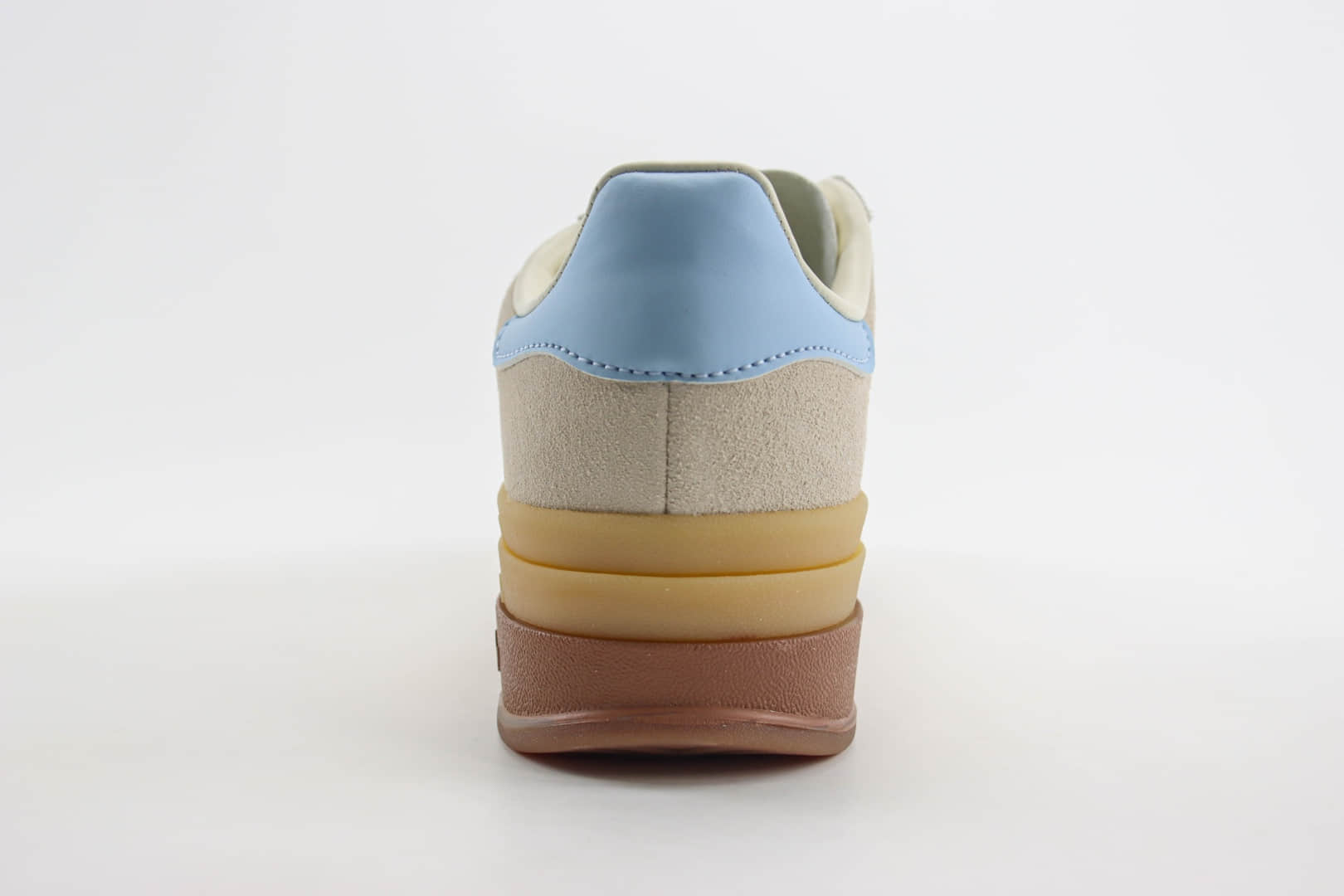 阿迪达斯adidas Originals Gazelle Bold W纯原版本灰白蓝三层厚底松糕鞋 莆田阿迪达斯货源 货号：JH5540