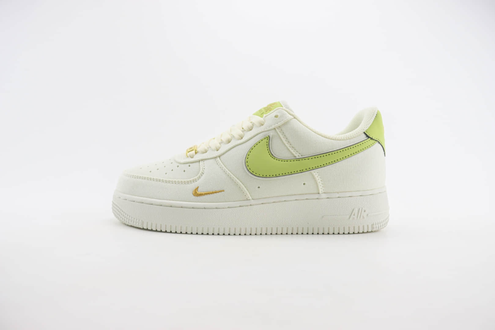 耐克Nike Air Force 1纯原版本空军一号AF1白绿帆布板鞋 莆田耐克货源 货号：MN5696-109