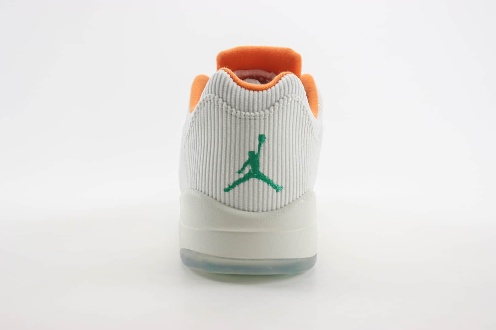 乔丹Air Jordan 5 Retro Low纯原版本低帮AJ5慈善系列白绿灯芯绒篮球鞋 莆田AJ货源 货号：CW4204-100