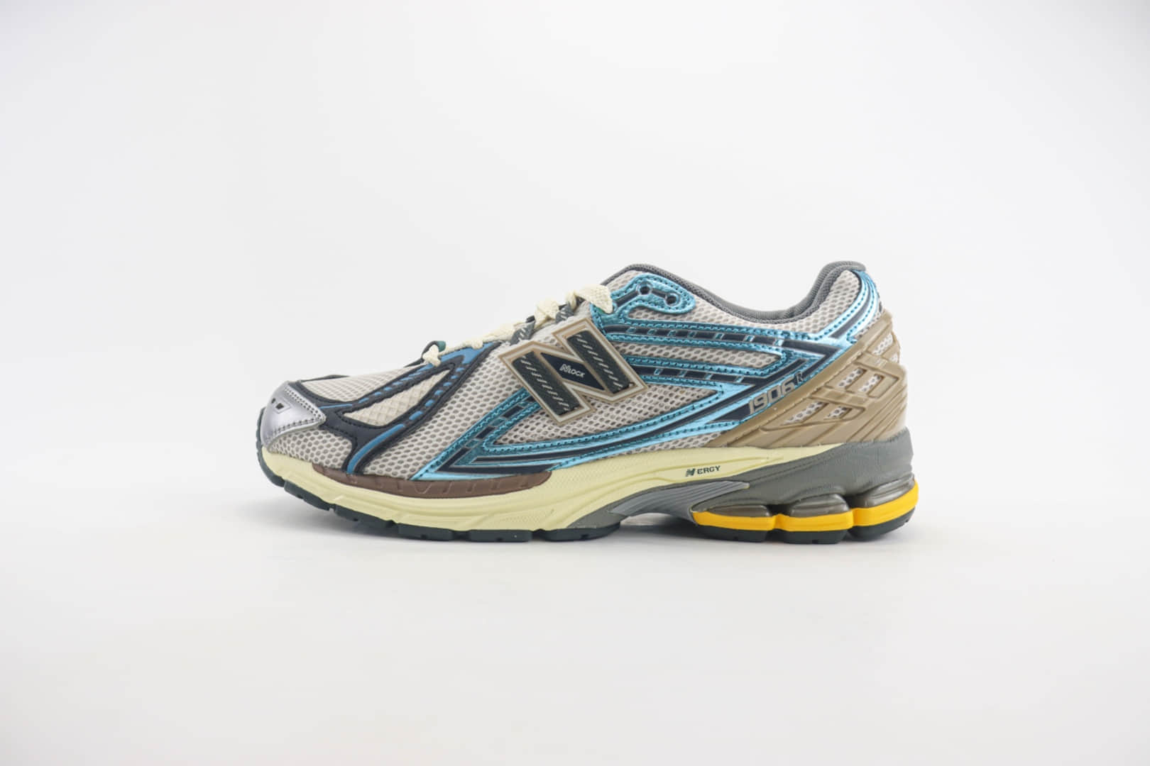 新百伦New Balance 1906纯原版本NB1906米灰蓝复古老爹鞋 莆田新百伦货源 货号：M1906RRC