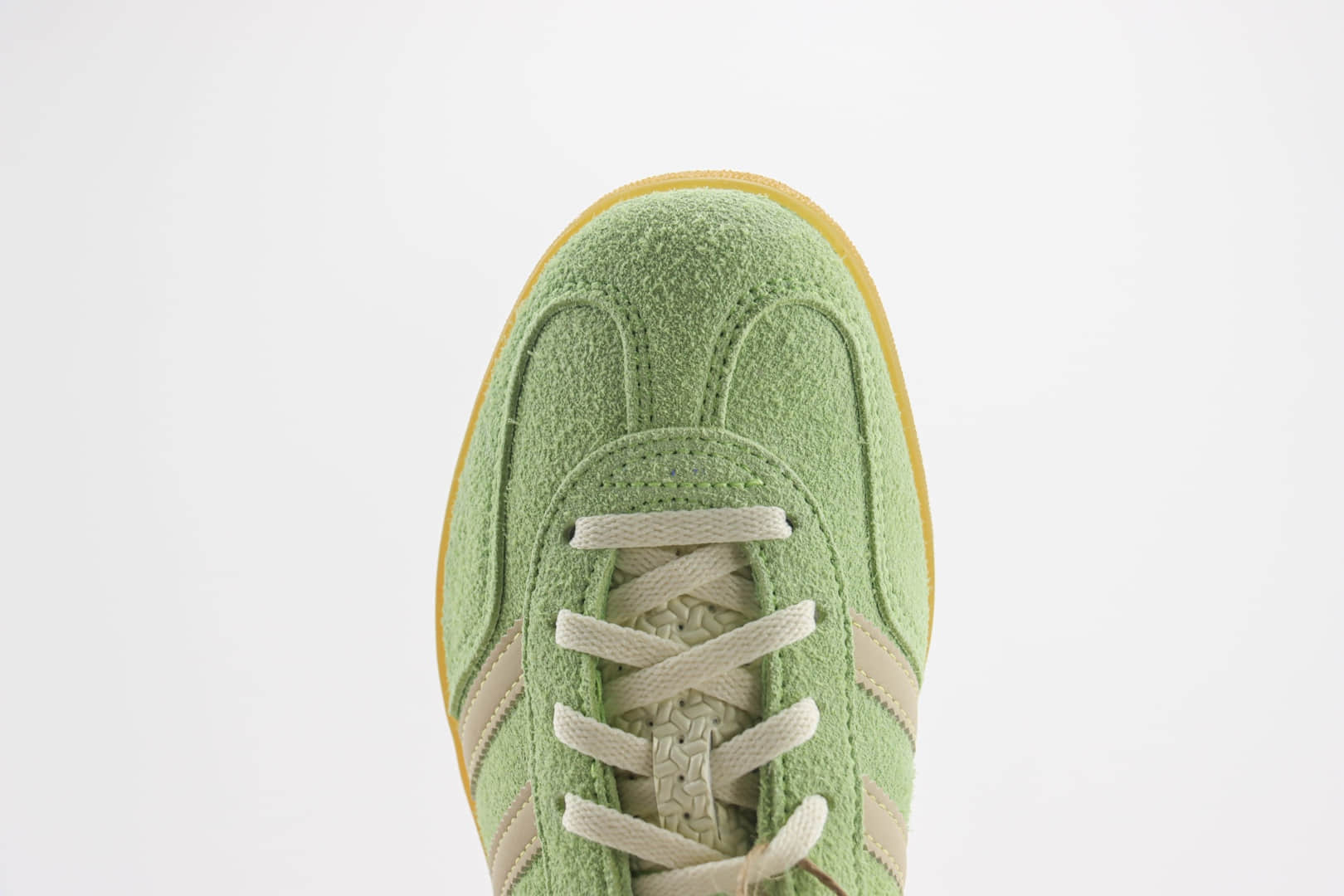 阿迪达斯adidas Original Gazelle Indoor Trainers纯原版本抹茶绿生胶德训鞋 莆田复刻鞋货源 货号：IE2948