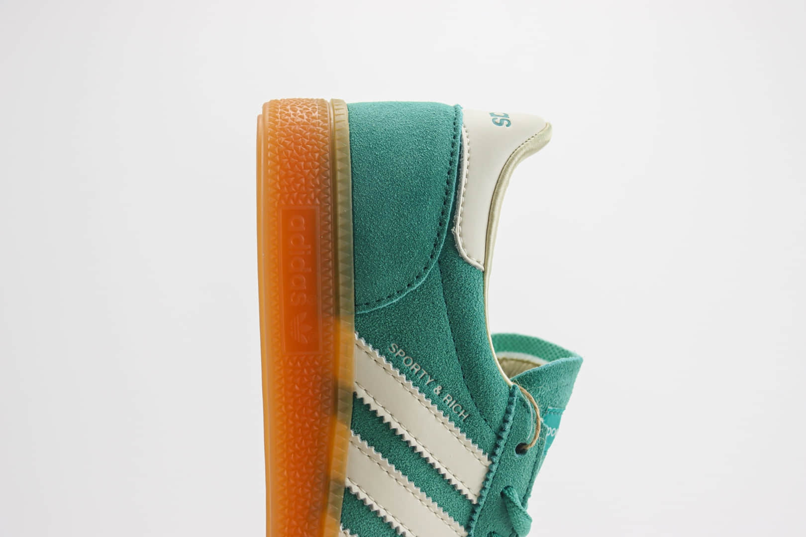 阿迪达斯adidas Handball Spezial纯原版本湖绿色复古板鞋 莆田阿迪达斯工厂 货号：IH2148