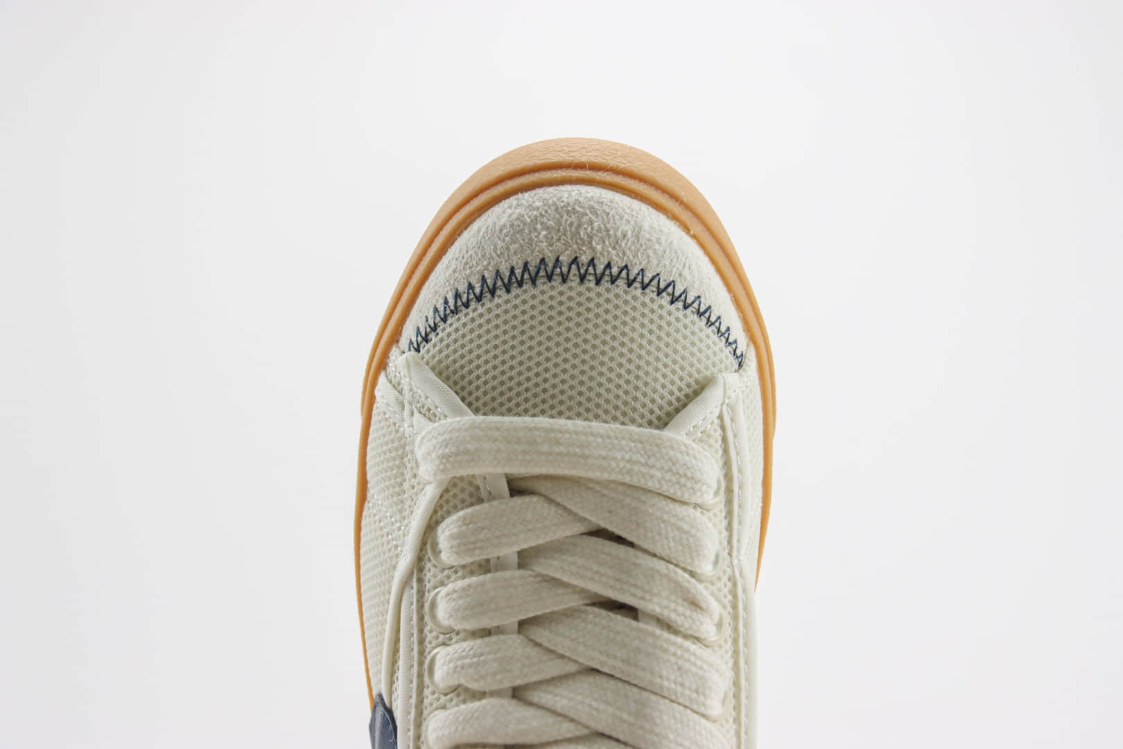 耐克Nike Blazer Low‘77 Jumbo纯原版本开拓者米白黑网面板鞋 莆田耐克货源 货号：DQ1470-107
